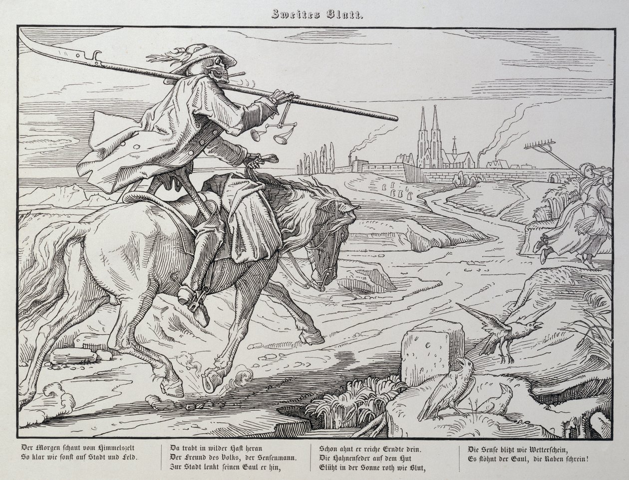 La morte cavalca verso la città, tavola 2 da 