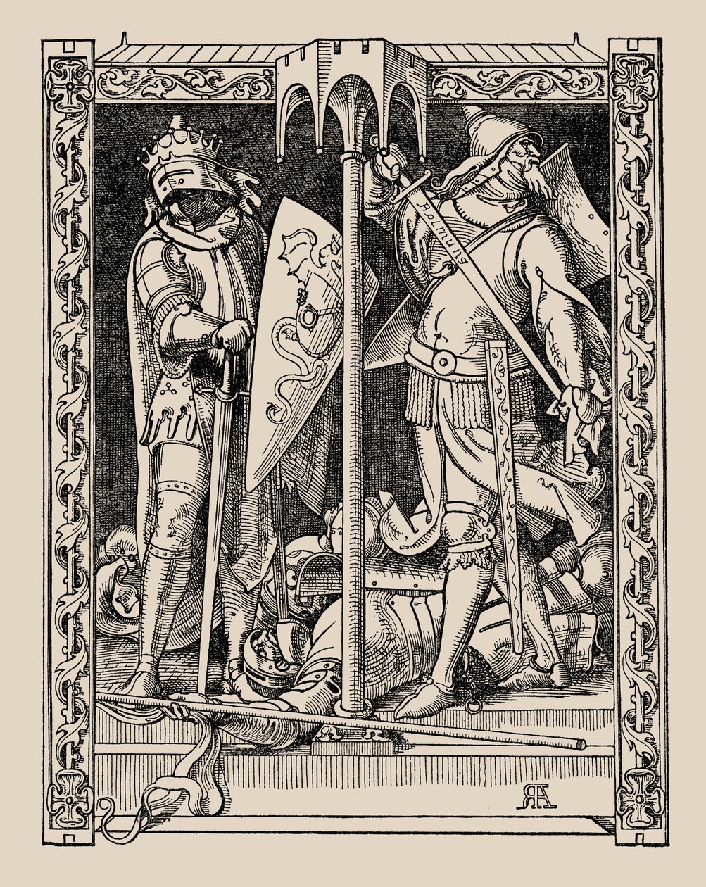 I Nibelunghi. Come gli Uomini di Sir Dietrich Furono Tutti Uccisi, 1840-1841 da Alfred Rethel