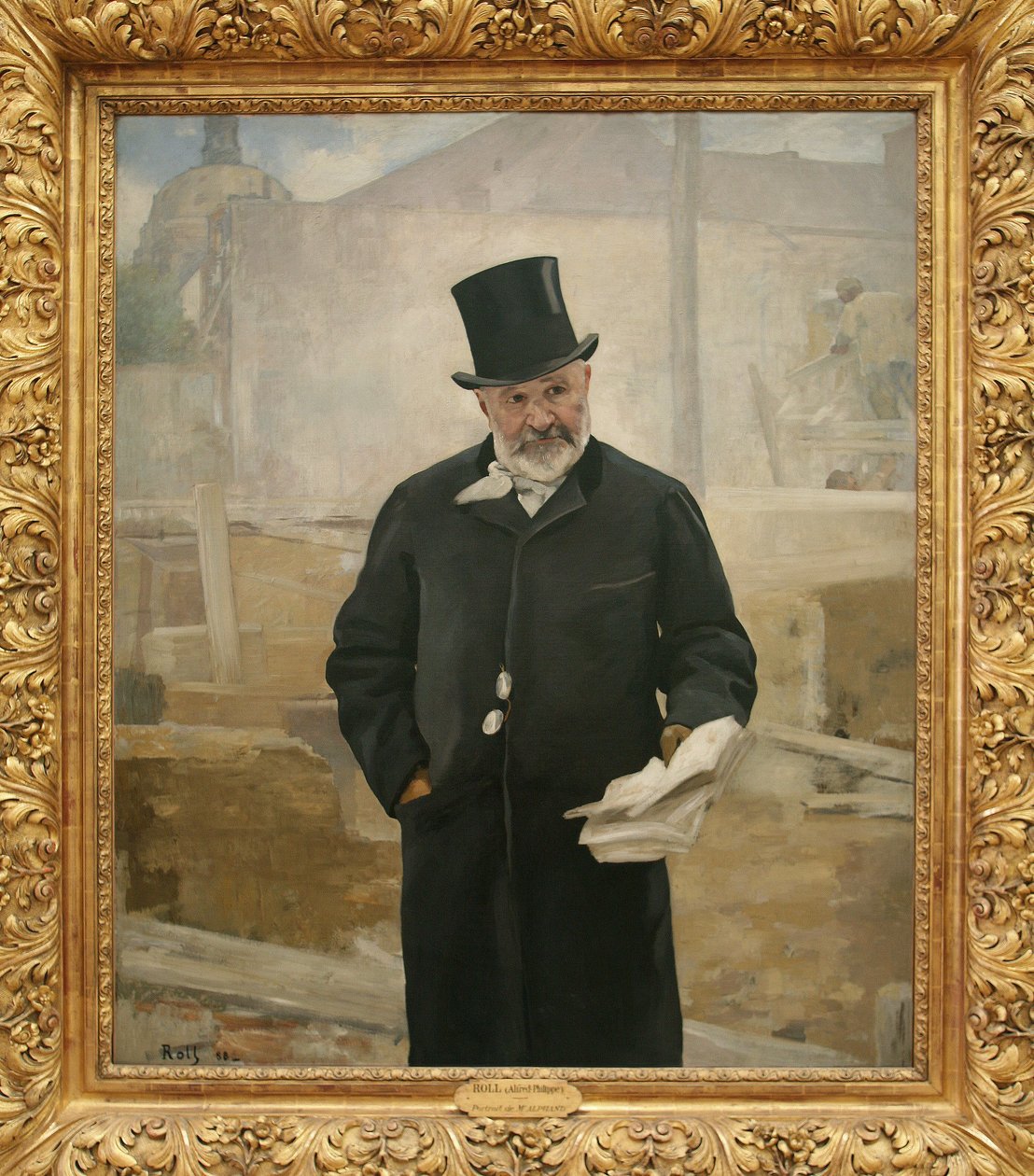 Ritratto di Adolphe Alphand (1817-1891), 1888 da Alfred Roll