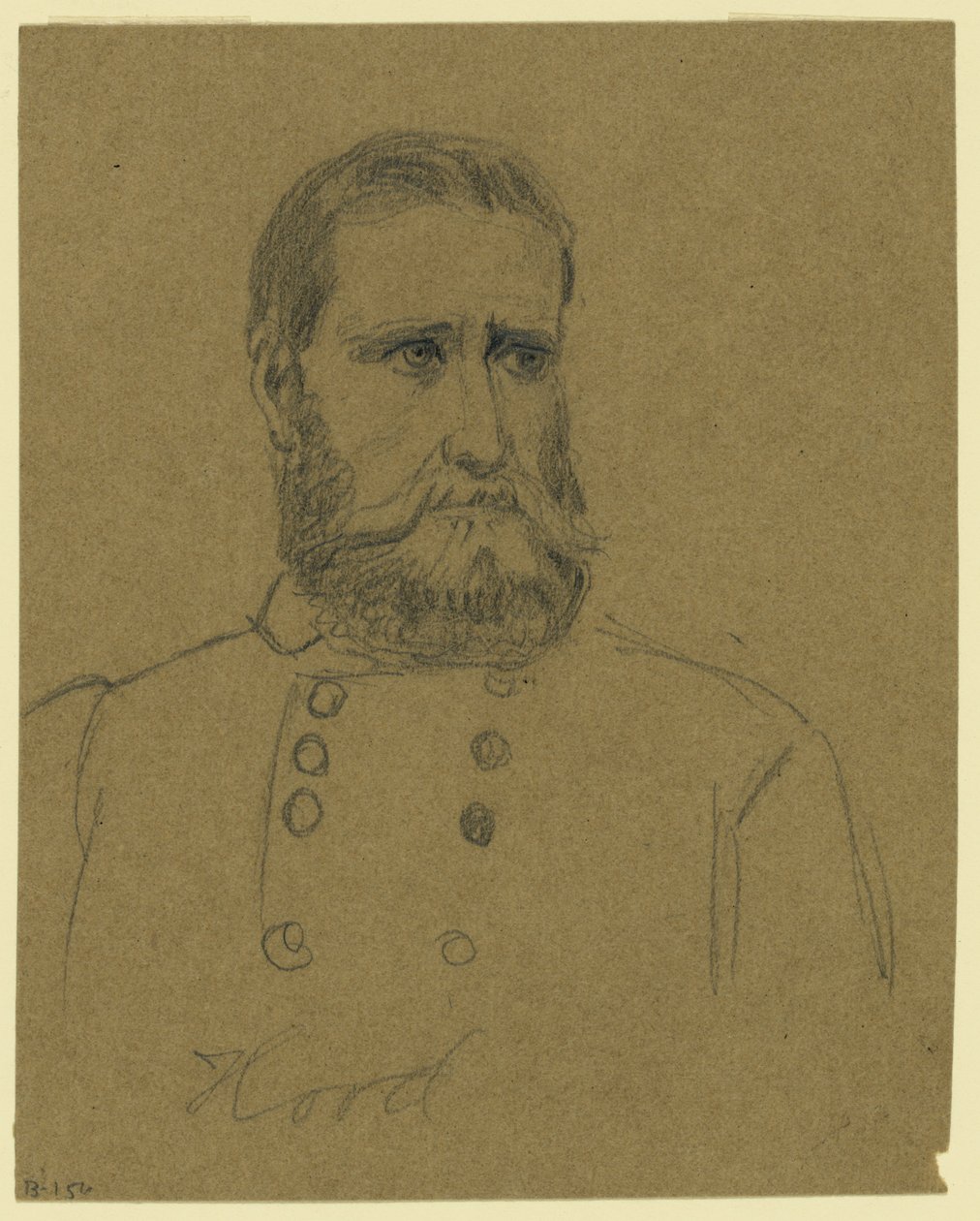 Generale confederato John Bell Hood da Alfred Rudolph Waud