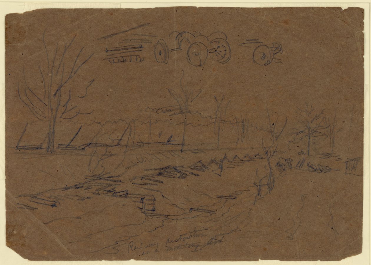 Distruzione ferroviaria come arte militare da Alfred Rudolph Waud