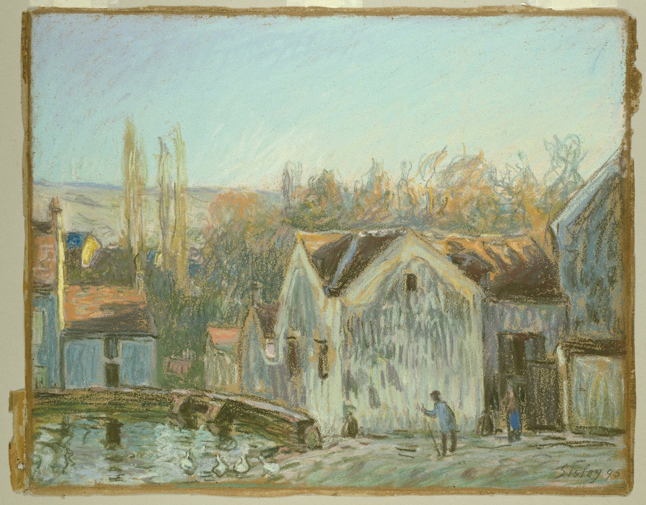 Un Angolo di Moret-sur-Loing da Alfred Sisley