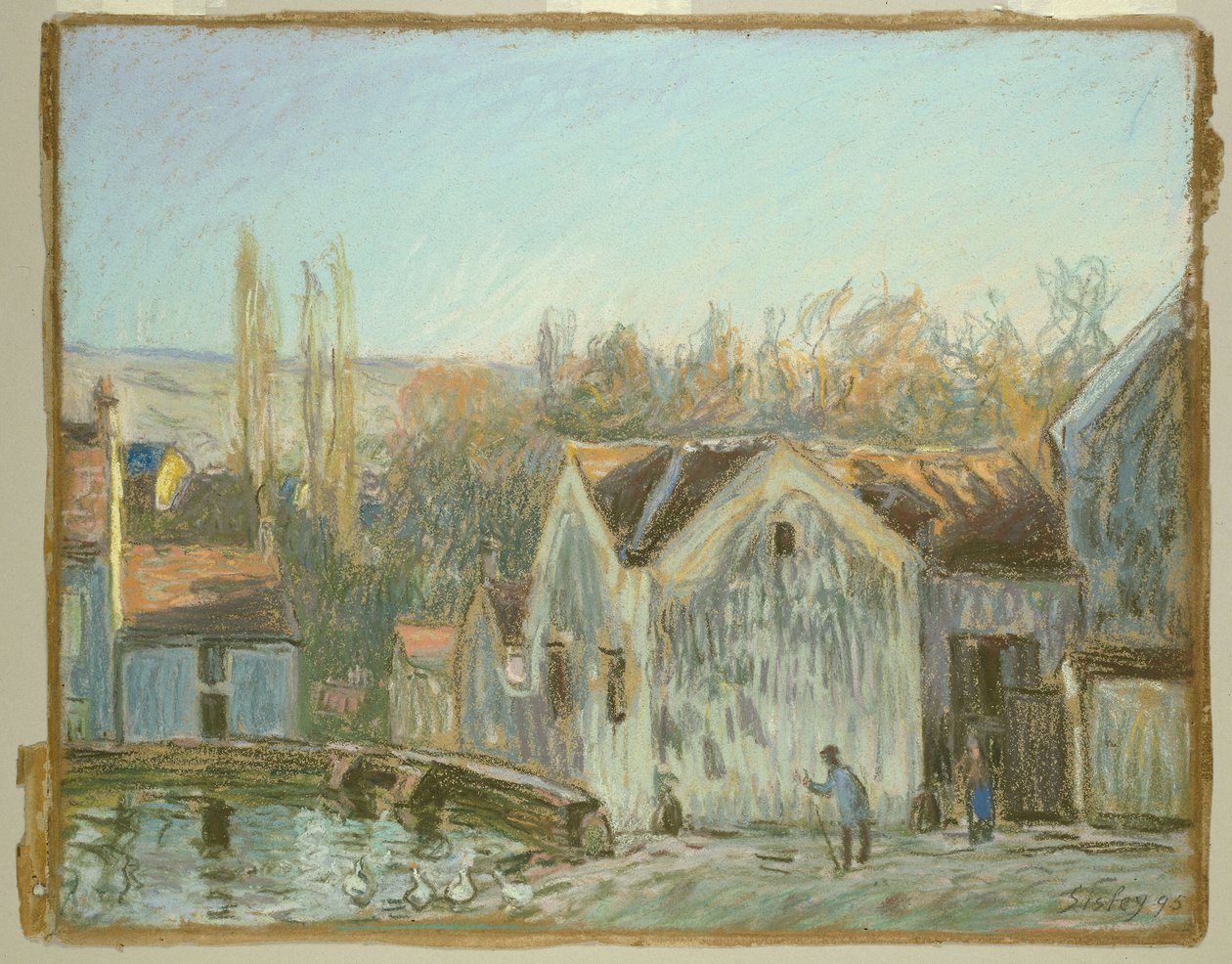 Un angolo di Moret-sur-Loing da Alfred Sisley