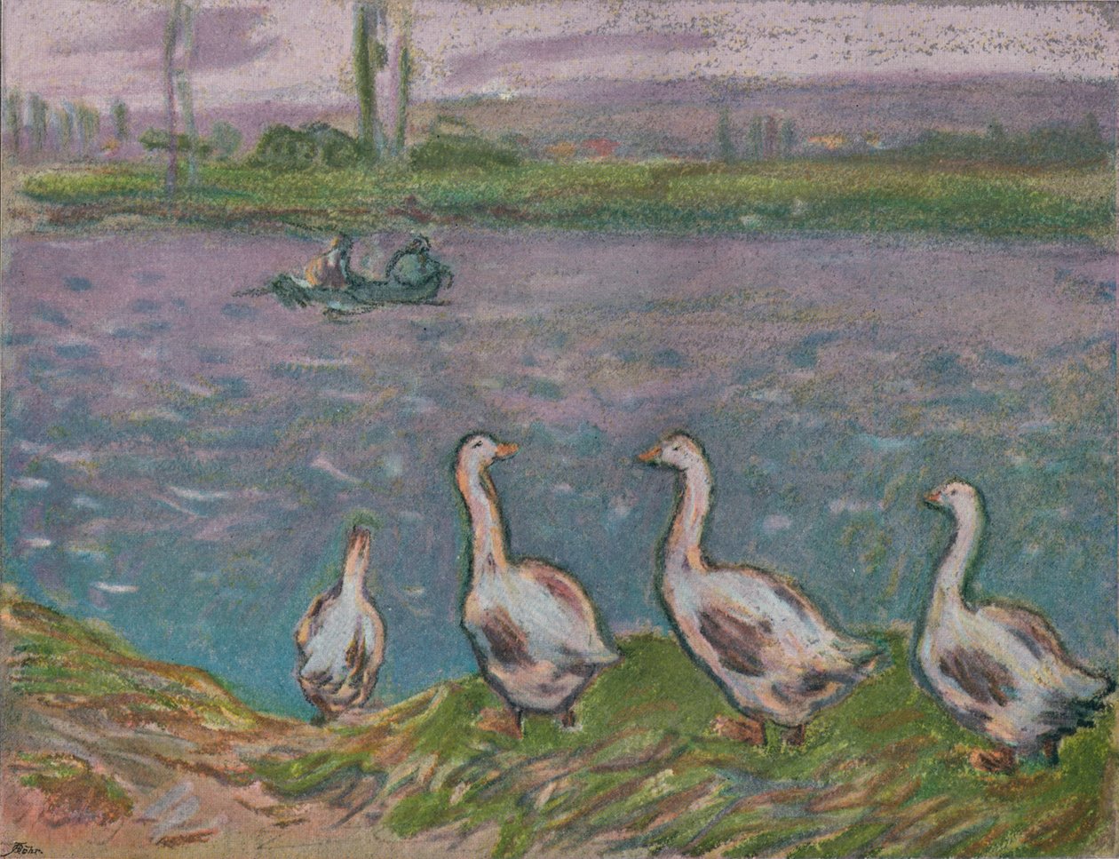 Uno schizzo a pastelli da Alfred Sisley