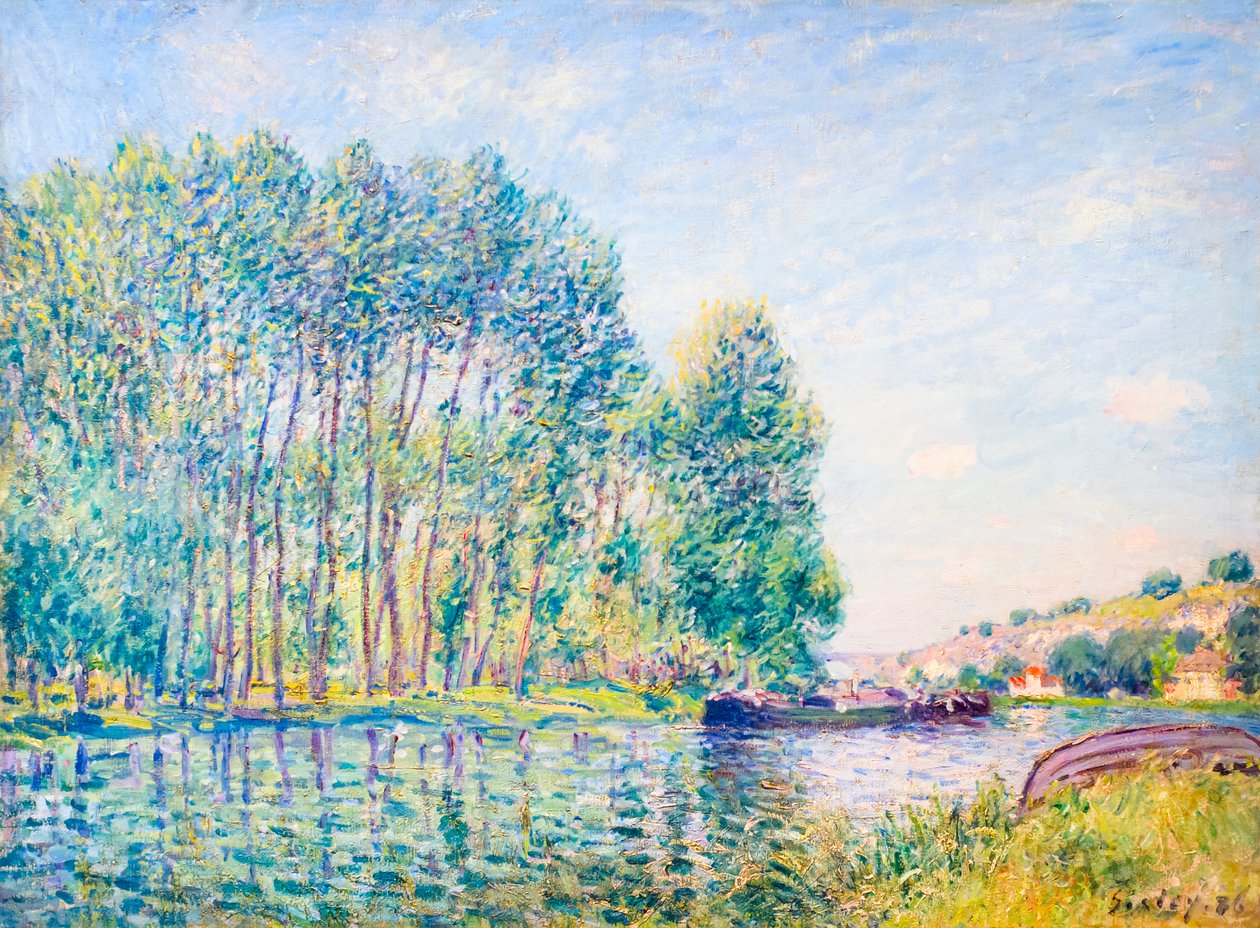 Una curva del Loing a Moret da Alfred Sisley