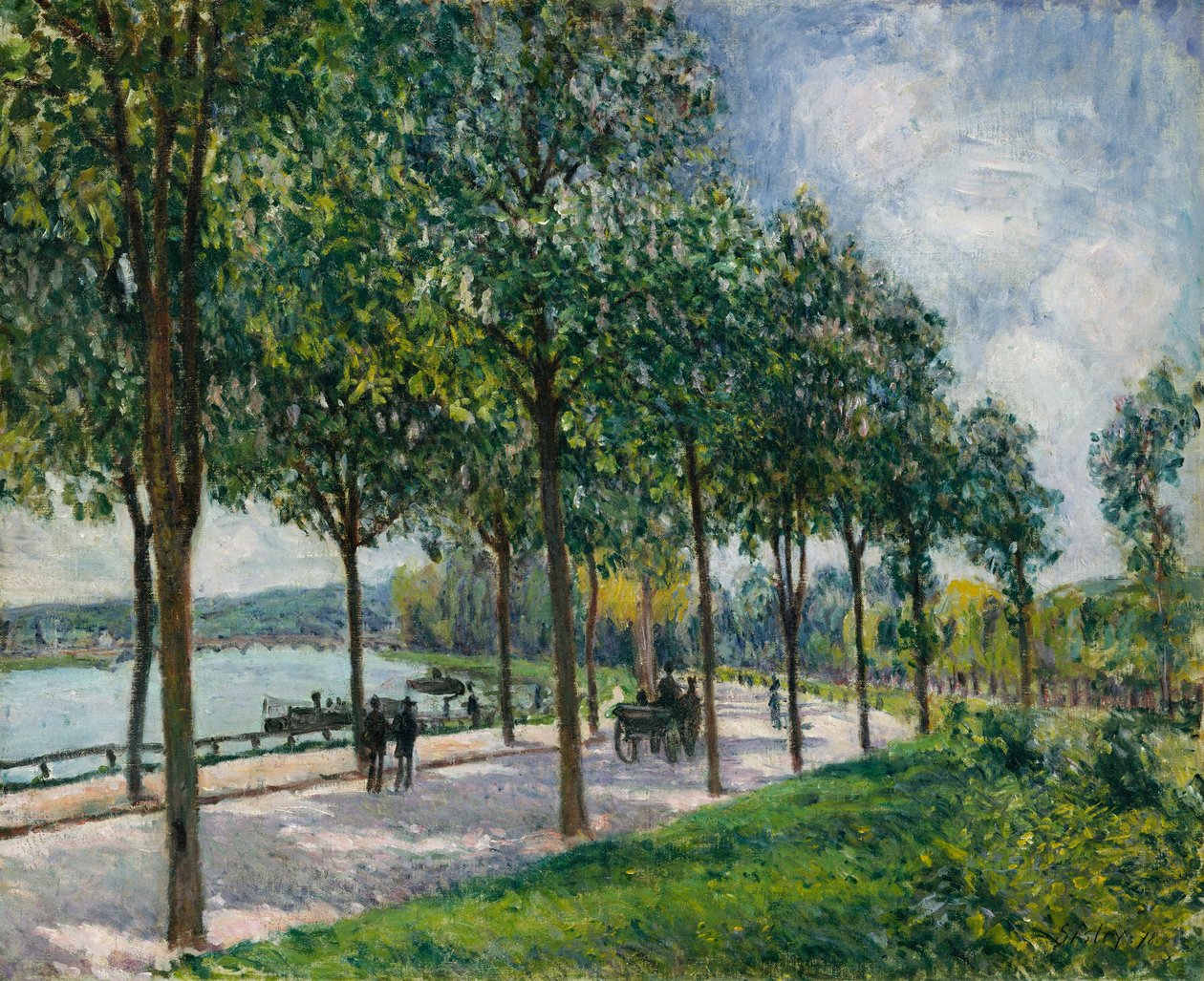 Viale di castagni, 1878 da Alfred Sisley