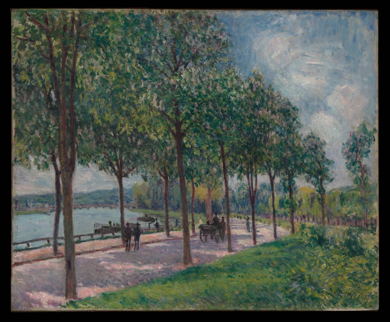 Viale di castagni da Alfred Sisley