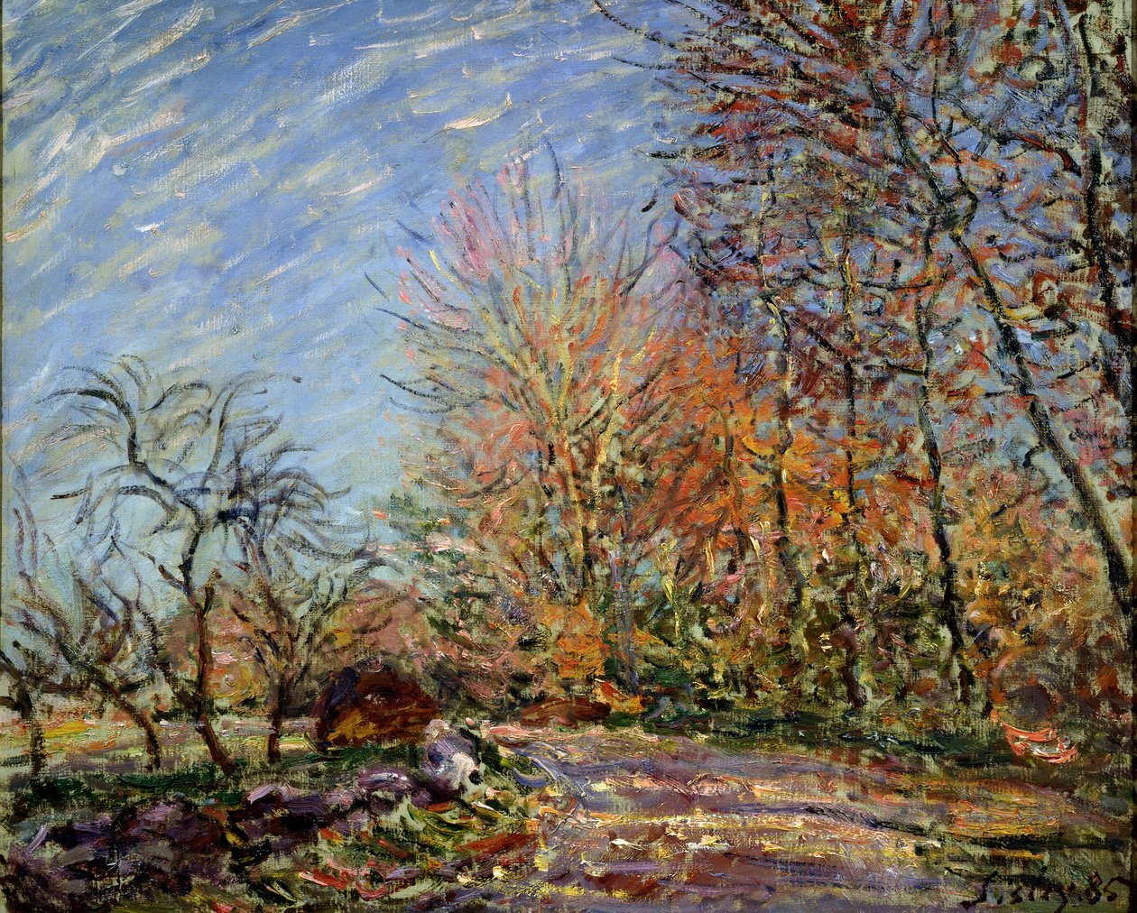 Ai margini della foresta a Fontainebleau, 1885 da Alfred Sisley