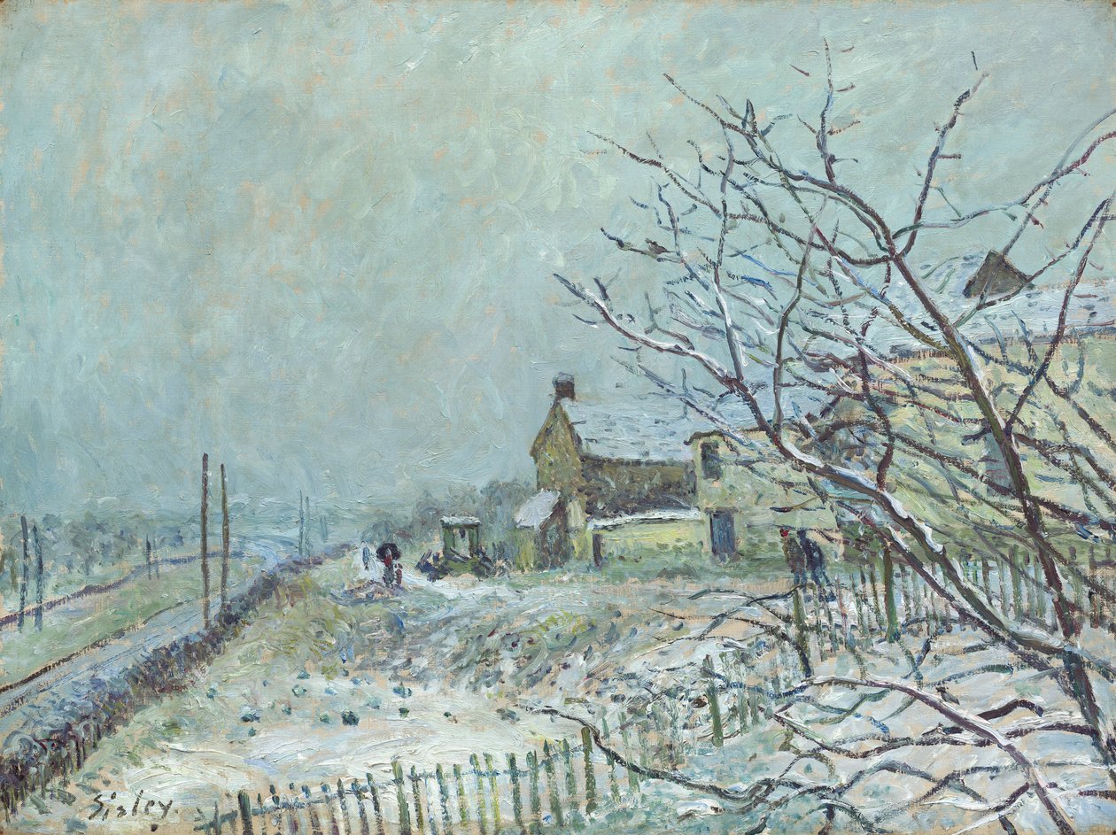 Prima neve a Veneux-Nadon da Alfred Sisley
