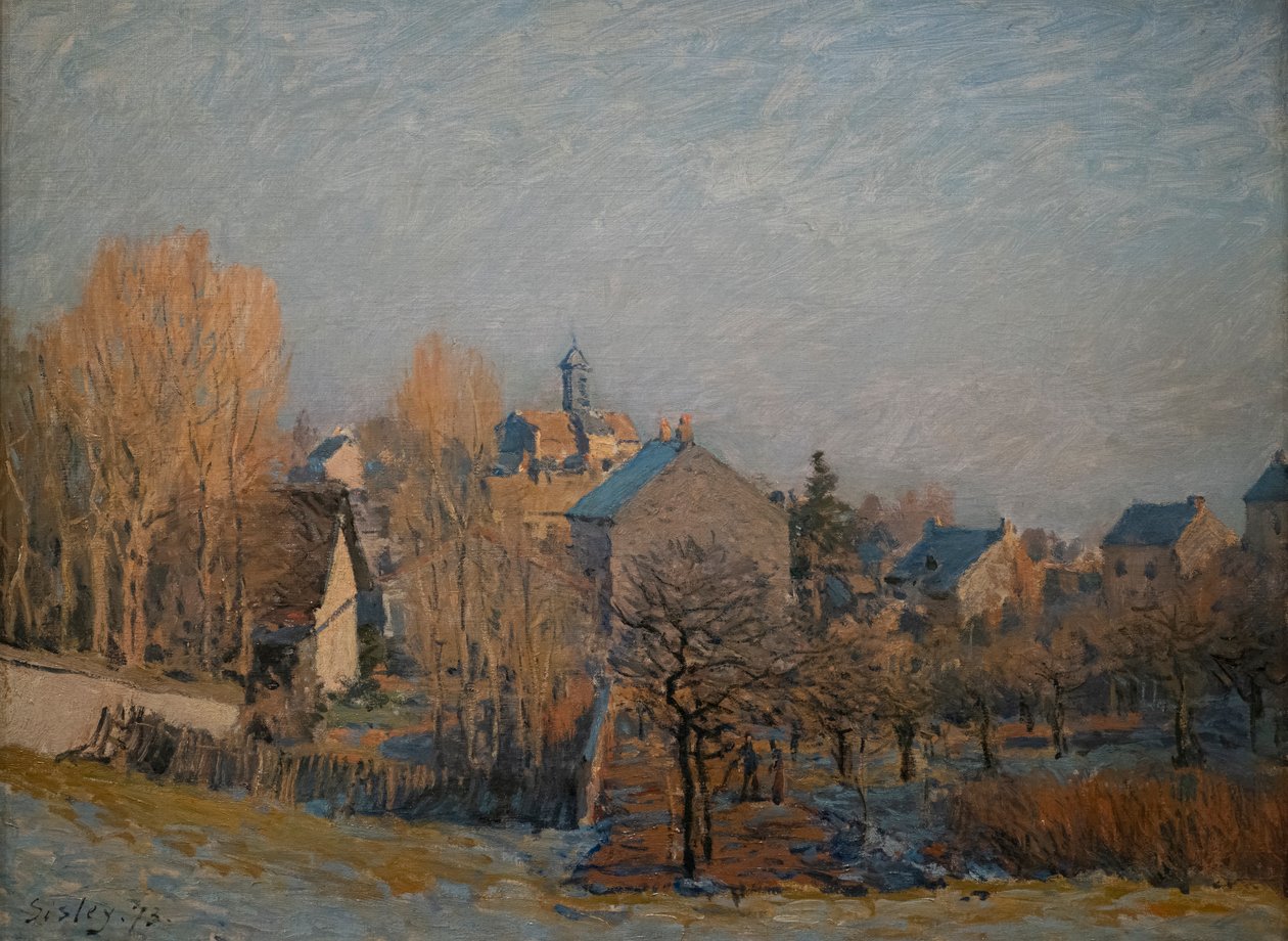 Mattina gelida a Louveciennes, 1873 da Alfred Sisley
