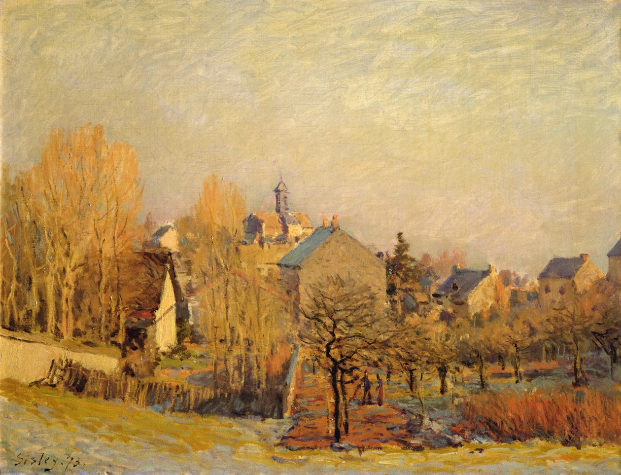 Mattina gelida a Louveciennes da Alfred Sisley