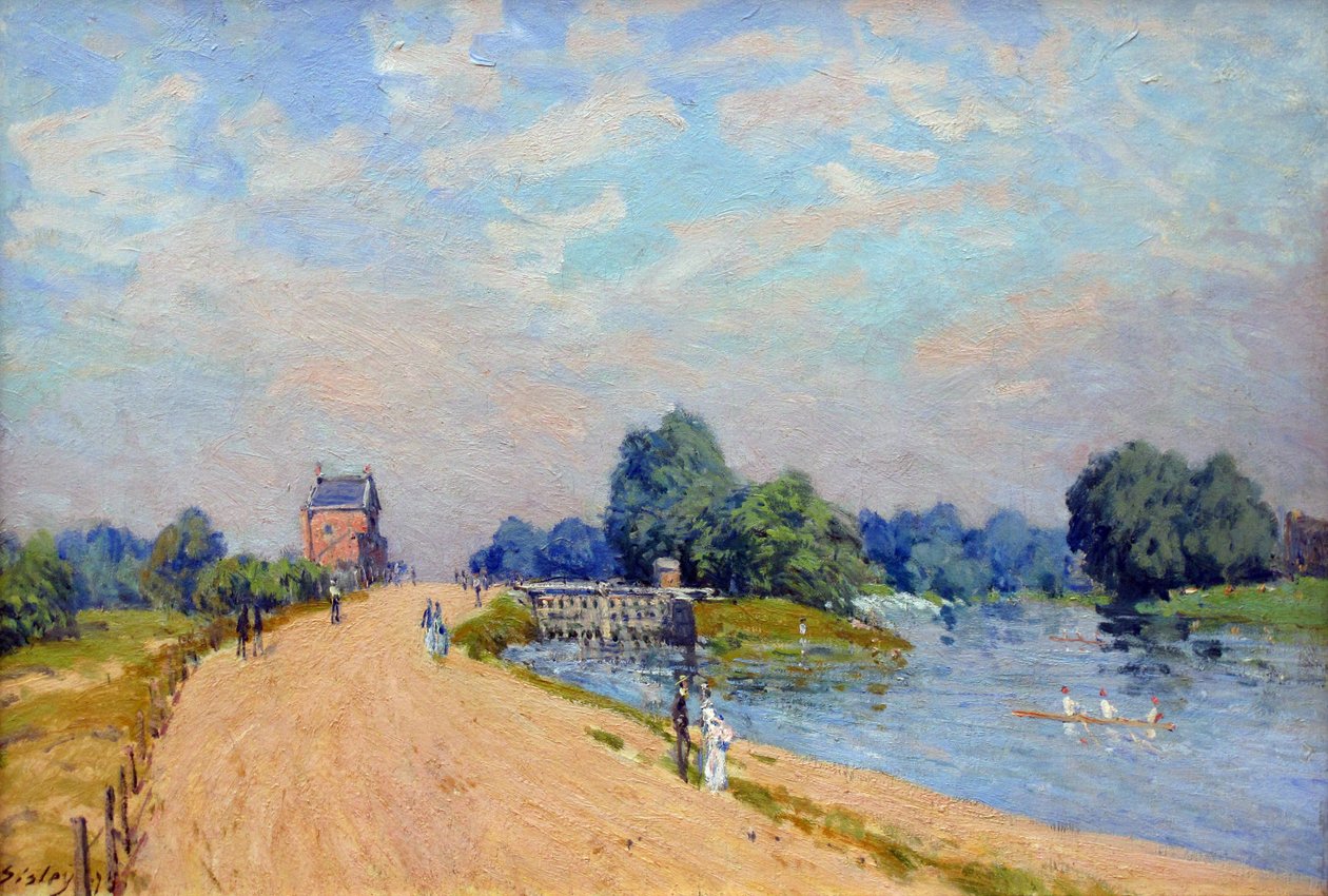 Hampton Court Road da Alfred Sisley