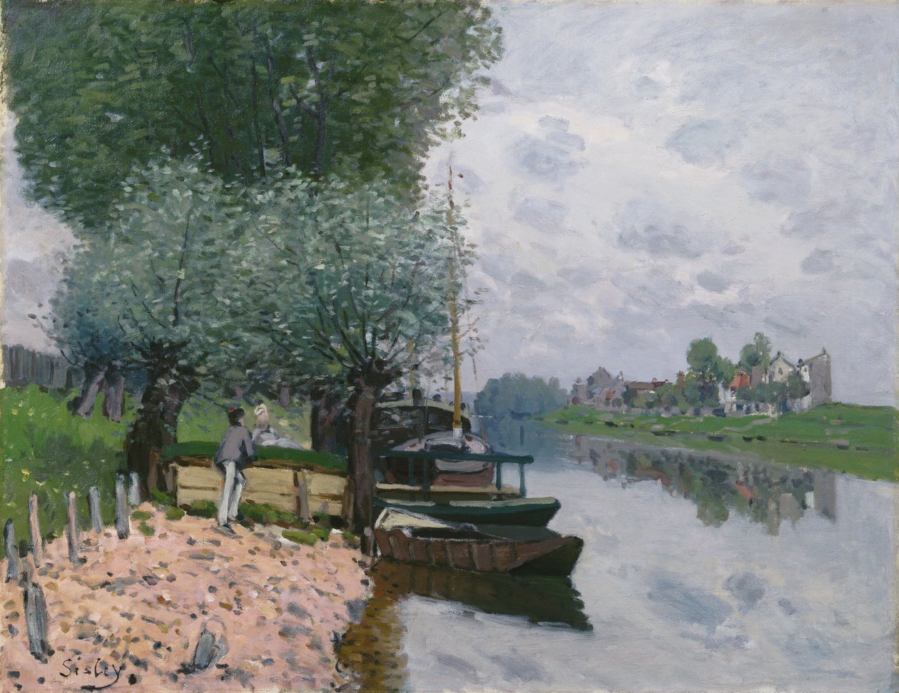 La Senna a Bougival da Alfred Sisley