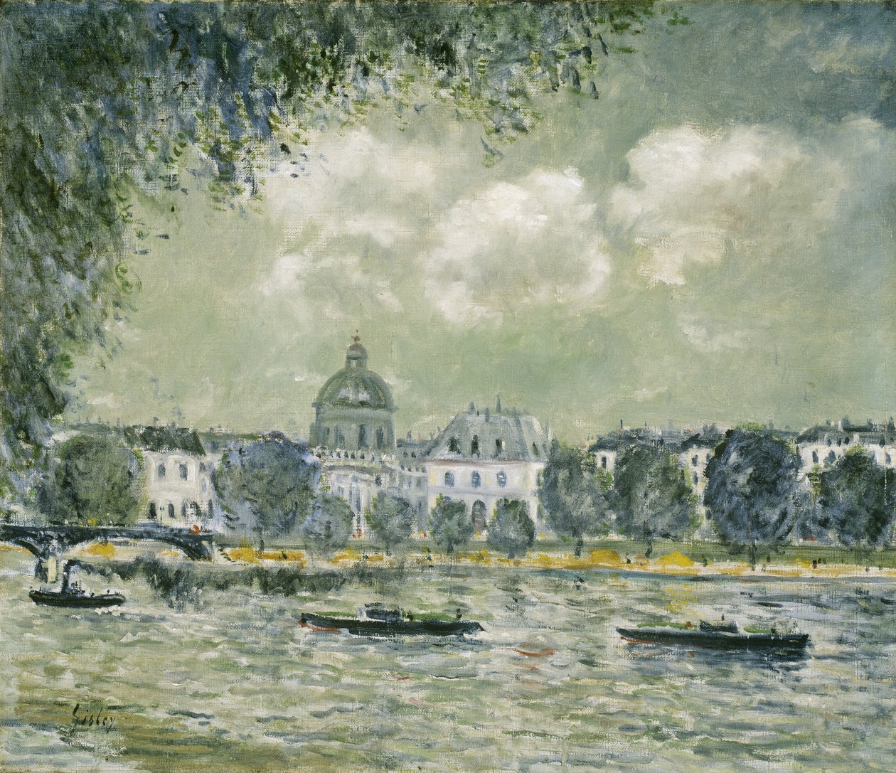 Paesaggio lungo la Senna con l