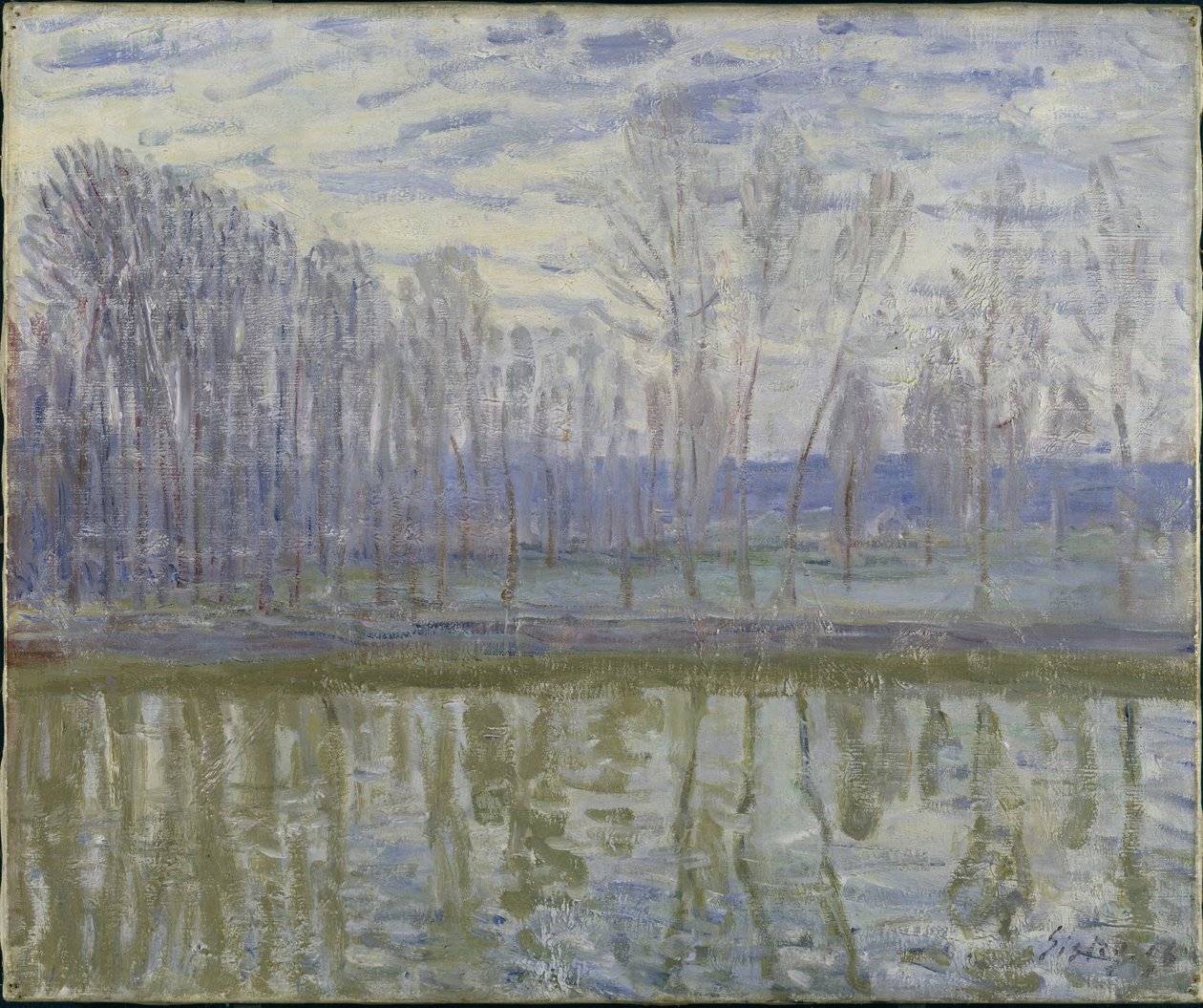 Sulle rive del Loing da Alfred Sisley