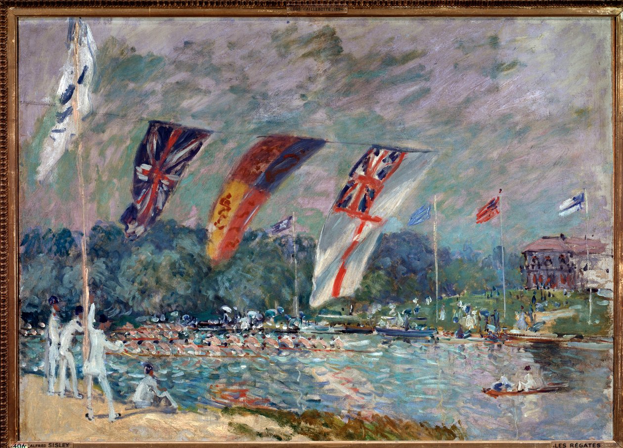Regata a Molesey, Inghilterra da Alfred Sisley