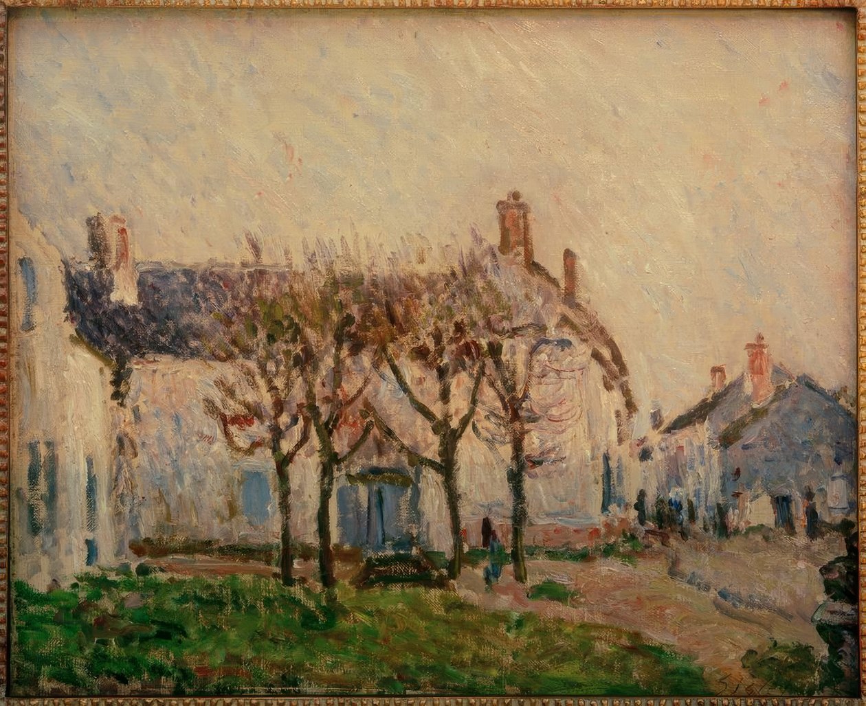 Strada a Moret-sur-Loing da Alfred Sisley