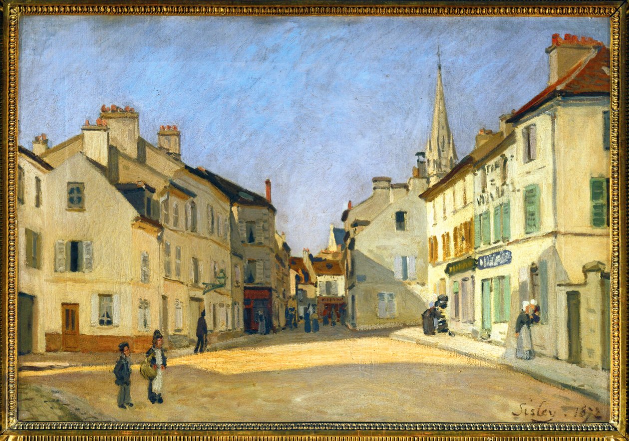 Rue de la Chaussee a Argenteuil da Alfred Sisley