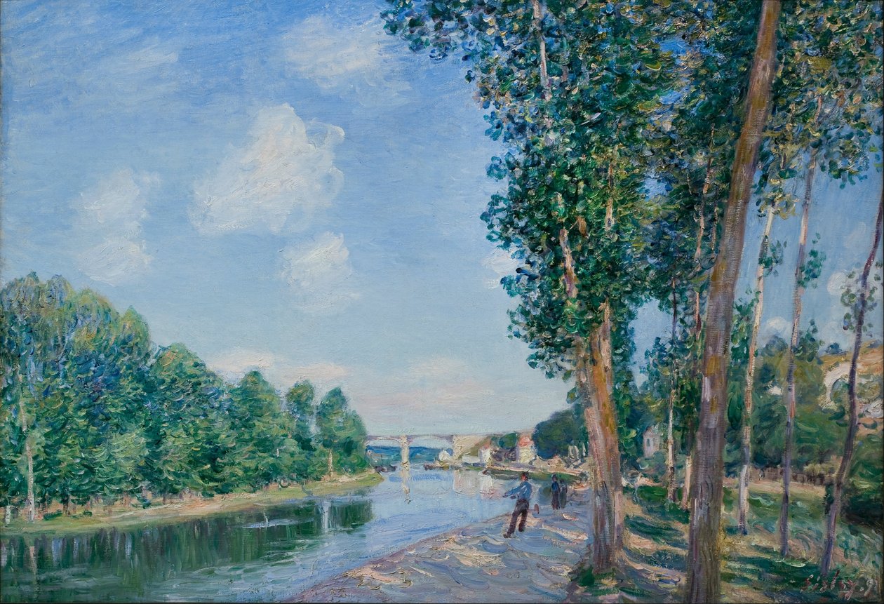 Saint-Mammès. Sole di giugno da Alfred Sisley