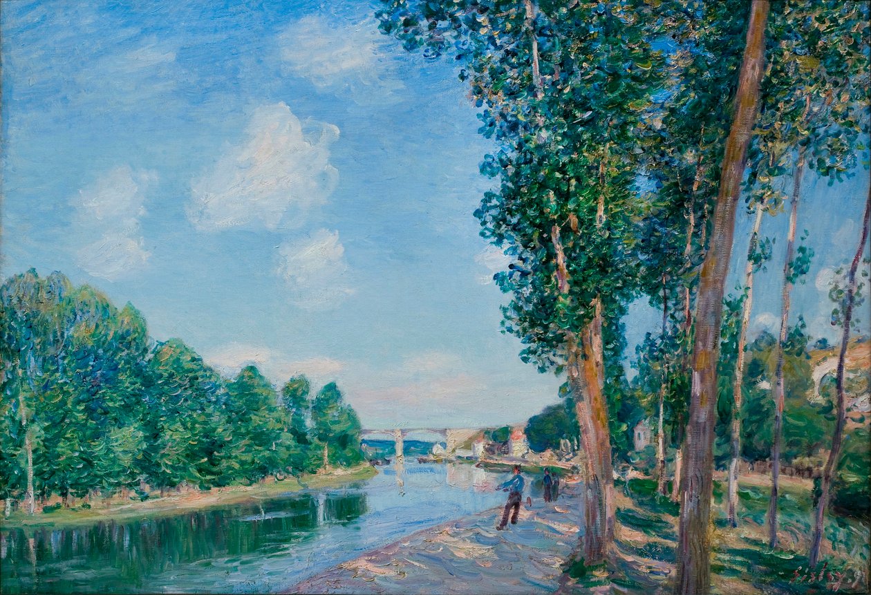 Saint Mammes, Sole di giugno da Alfred Sisley