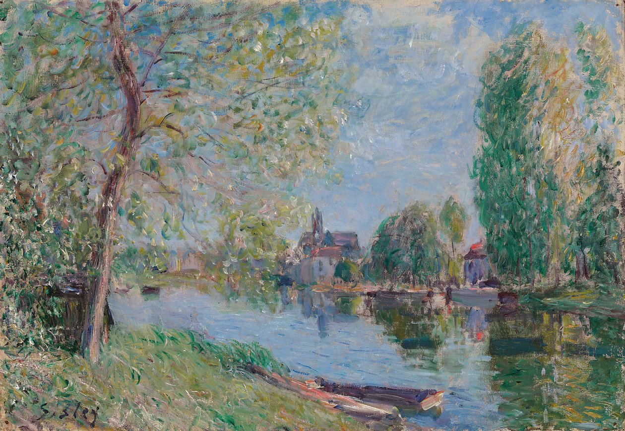 Primavera a Moret-sur-Loing da Alfred Sisley