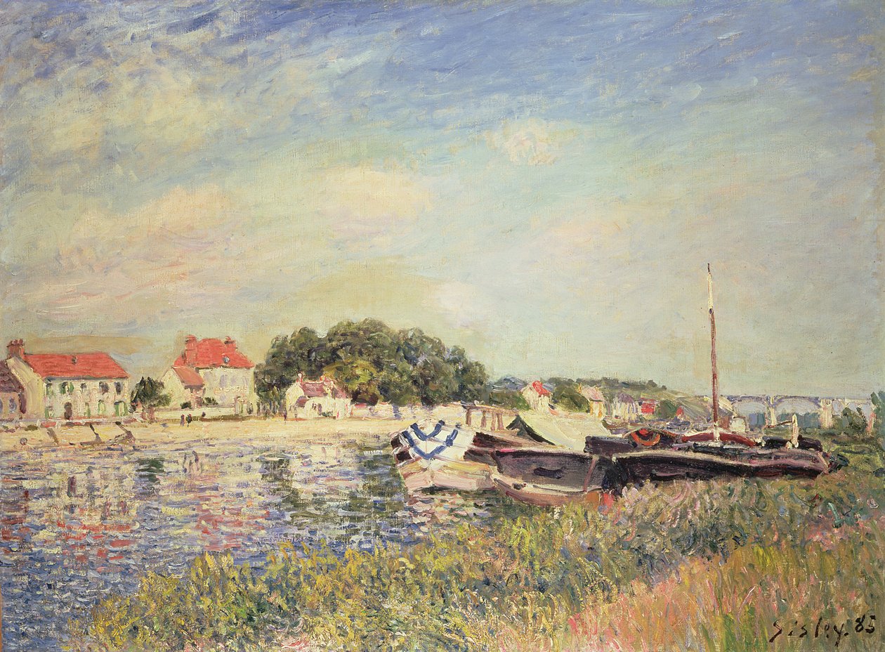 Le Sponde del Loing a Saint-Mammes da Alfred Sisley