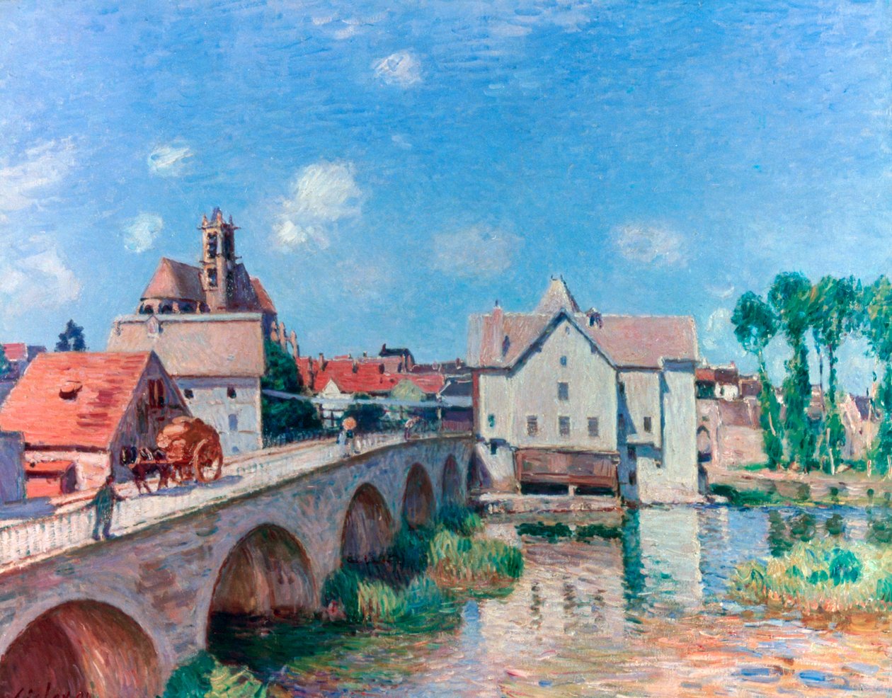Il Ponte a Moret, 1893 da Alfred Sisley