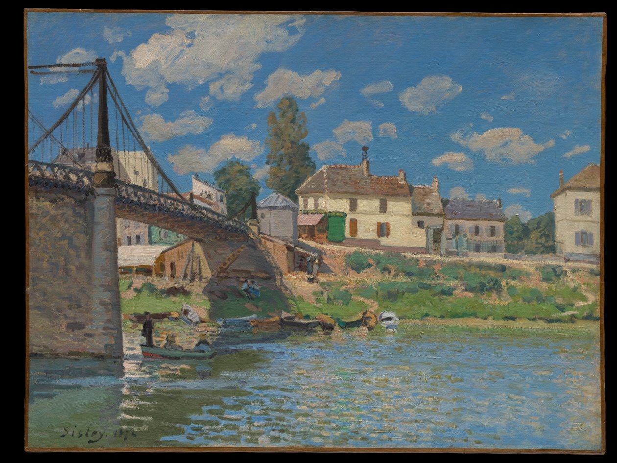 Il ponte a Villeneuve-la-Garenne da Alfred Sisley
