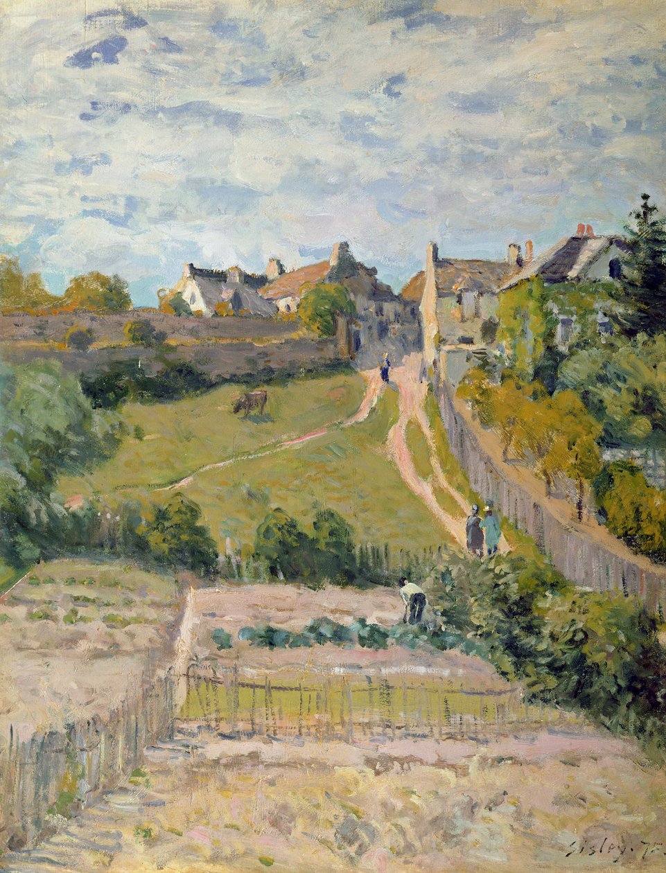 Il sentiero in salita, 1875 da Alfred Sisley