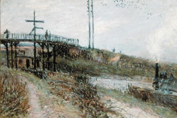 Il Ponte Pedonale sulla Ferrovia a Sevres, c.1879 da Alfred Sisley
