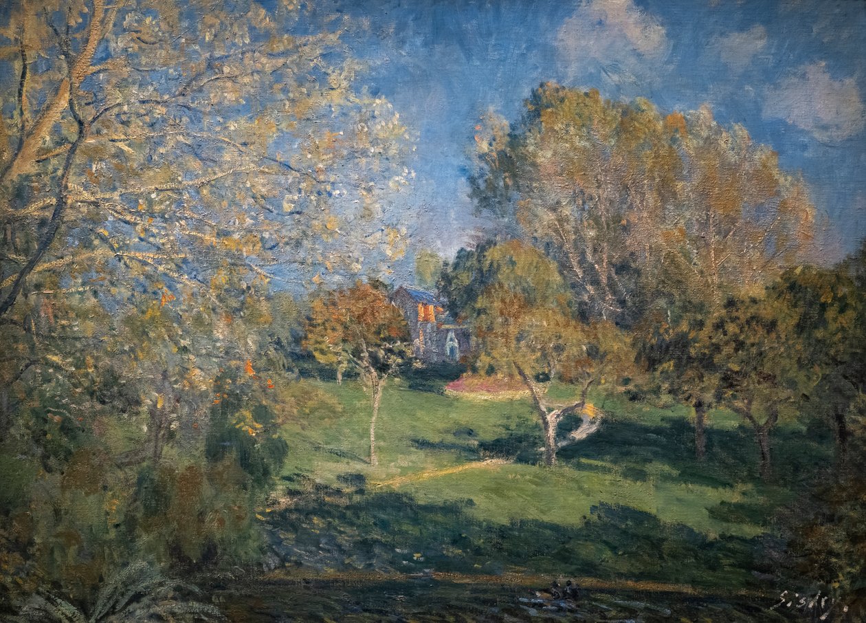 Il giardino di Hoschede da Alfred Sisley