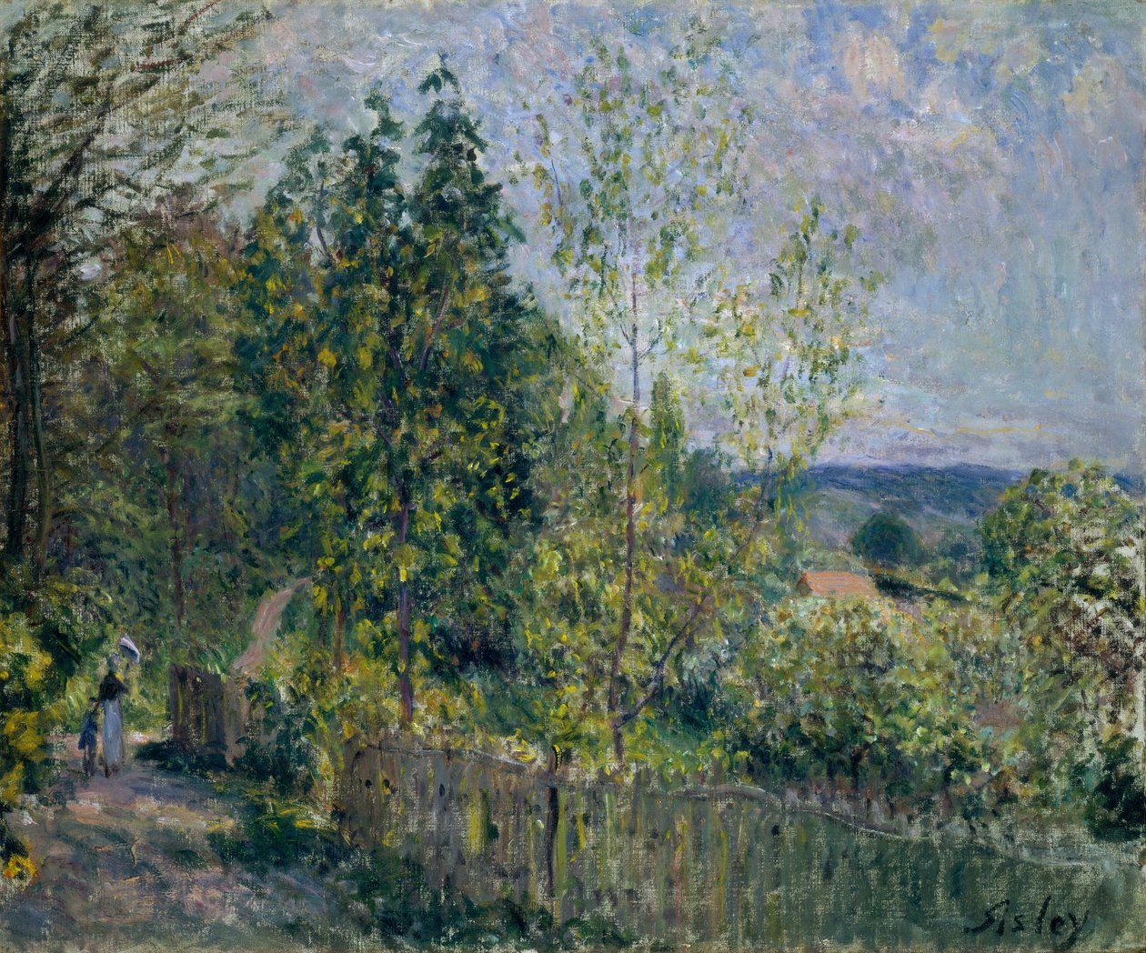 La strada nel bosco da Alfred Sisley