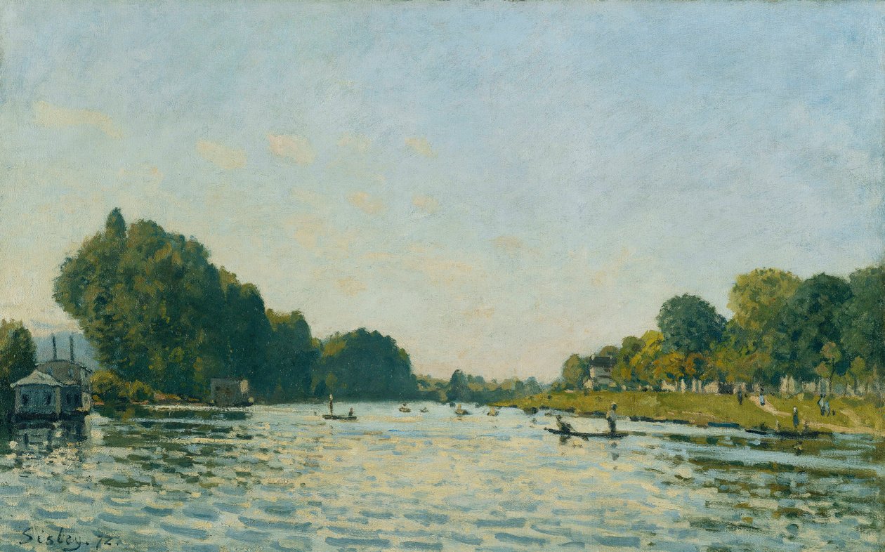 La Senna a Bougival, 1872 da Alfred Sisley