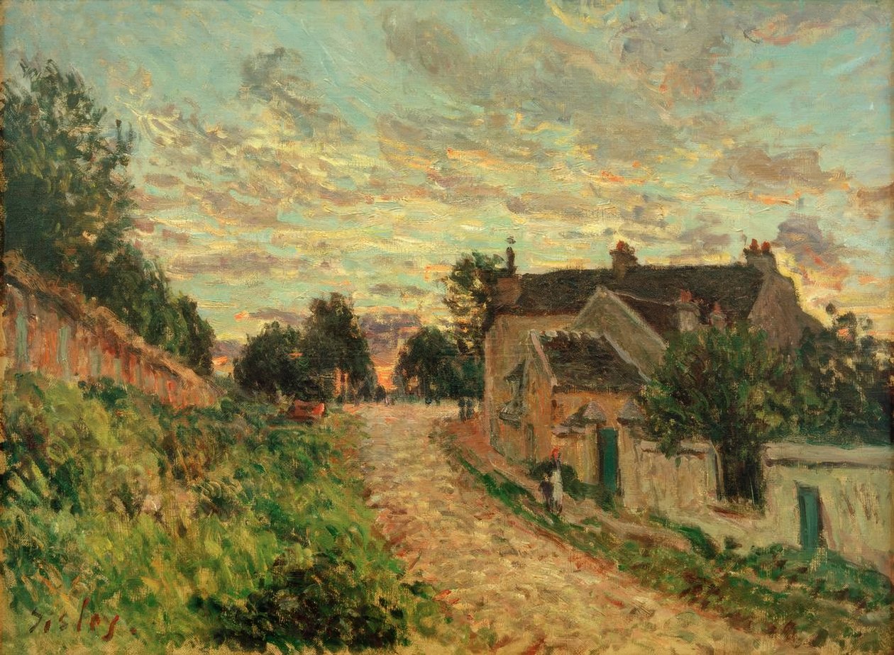 Un sentiero a Louvecienne da Alfred Sisley