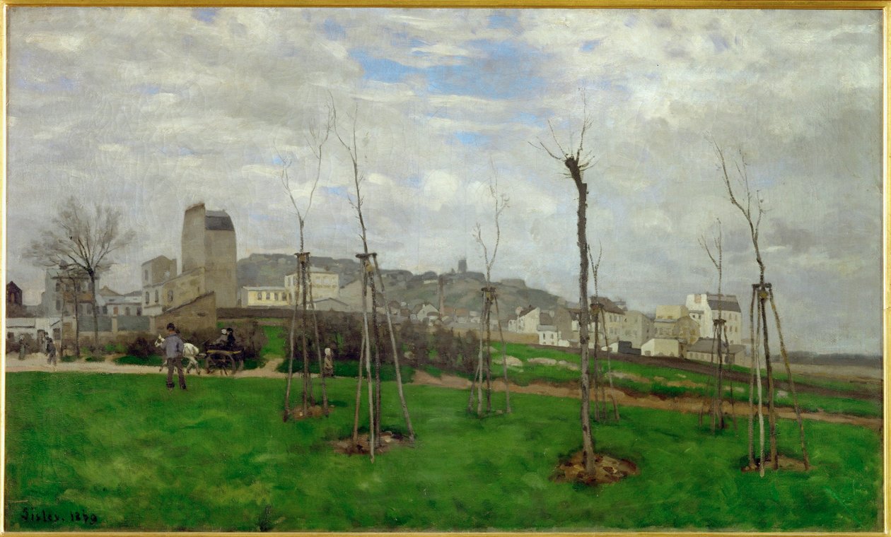 Vista su Montmartre da Alfred Sisley