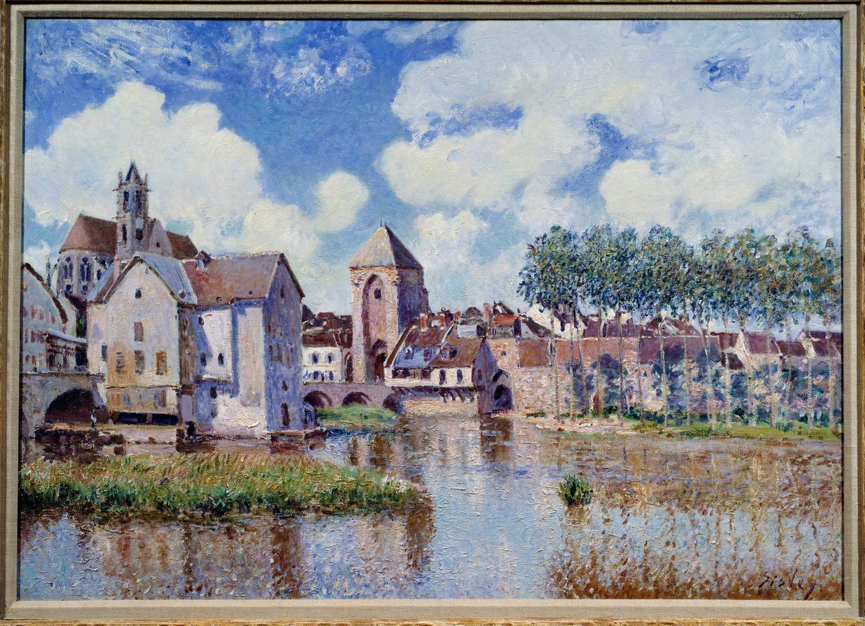 Vista di Moret sul Loing da Alfred Sisley