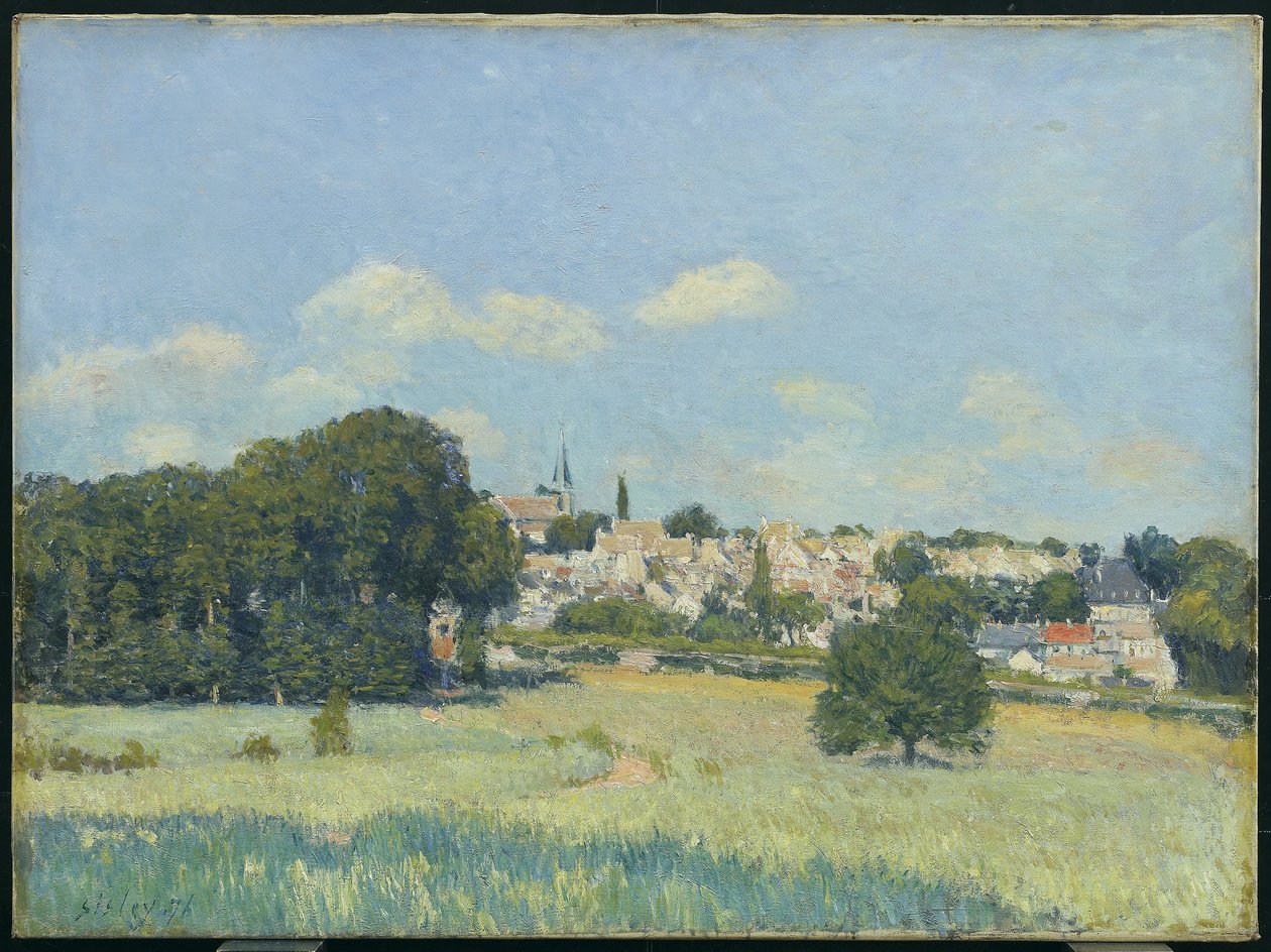 Vista di Marly-le-Roi, effetto di sole da Alfred Sisley