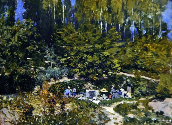 Donne che lavano da Alfred Sisley