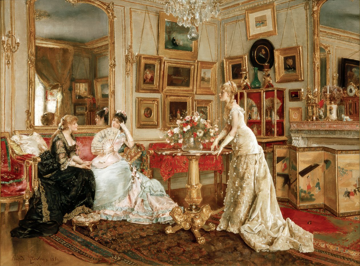 Lo studio del pittore da Alfred Emile Stevens