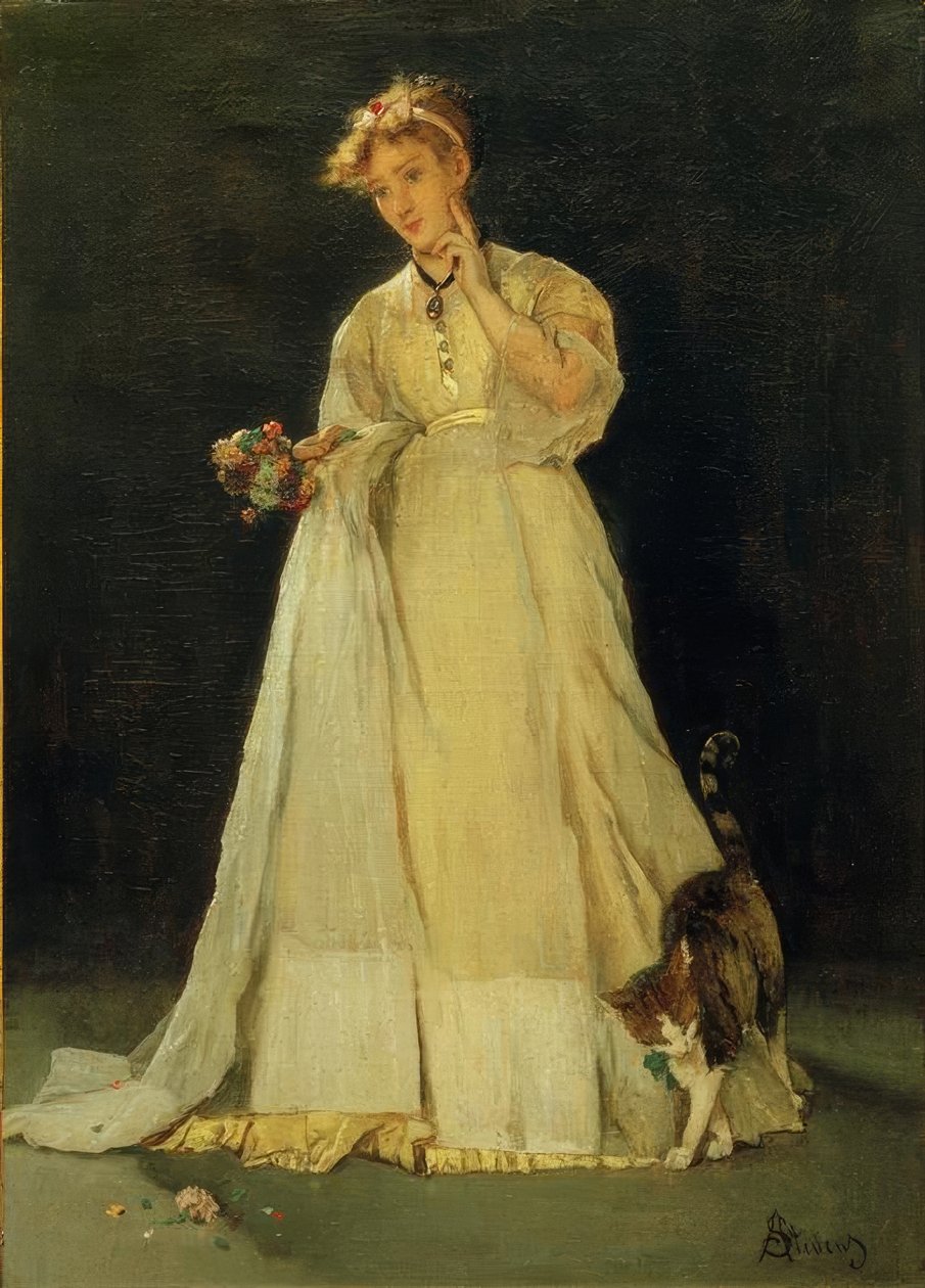 Ofelia o Il bouquet strappato da Alfred Emile Stevens