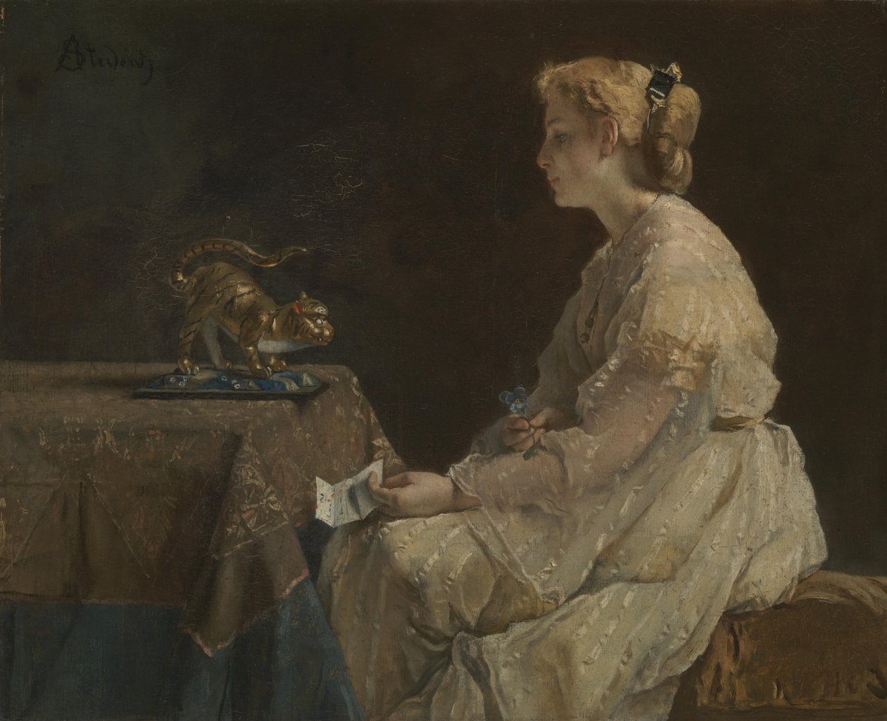 Il presente, c. 1870 da Alfred Emile Stevens