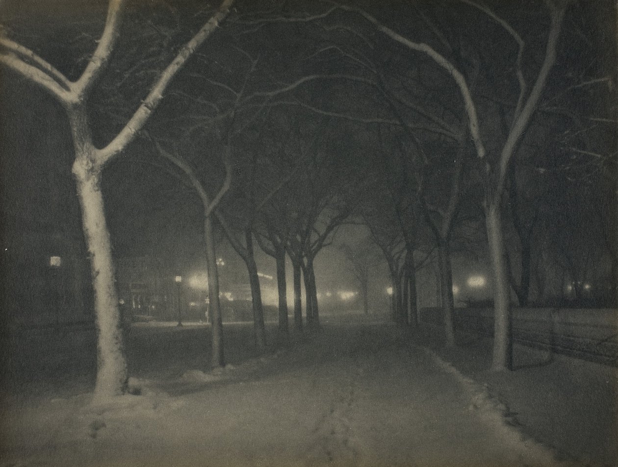Una notte gelida, New York da Alfred Stieglitz