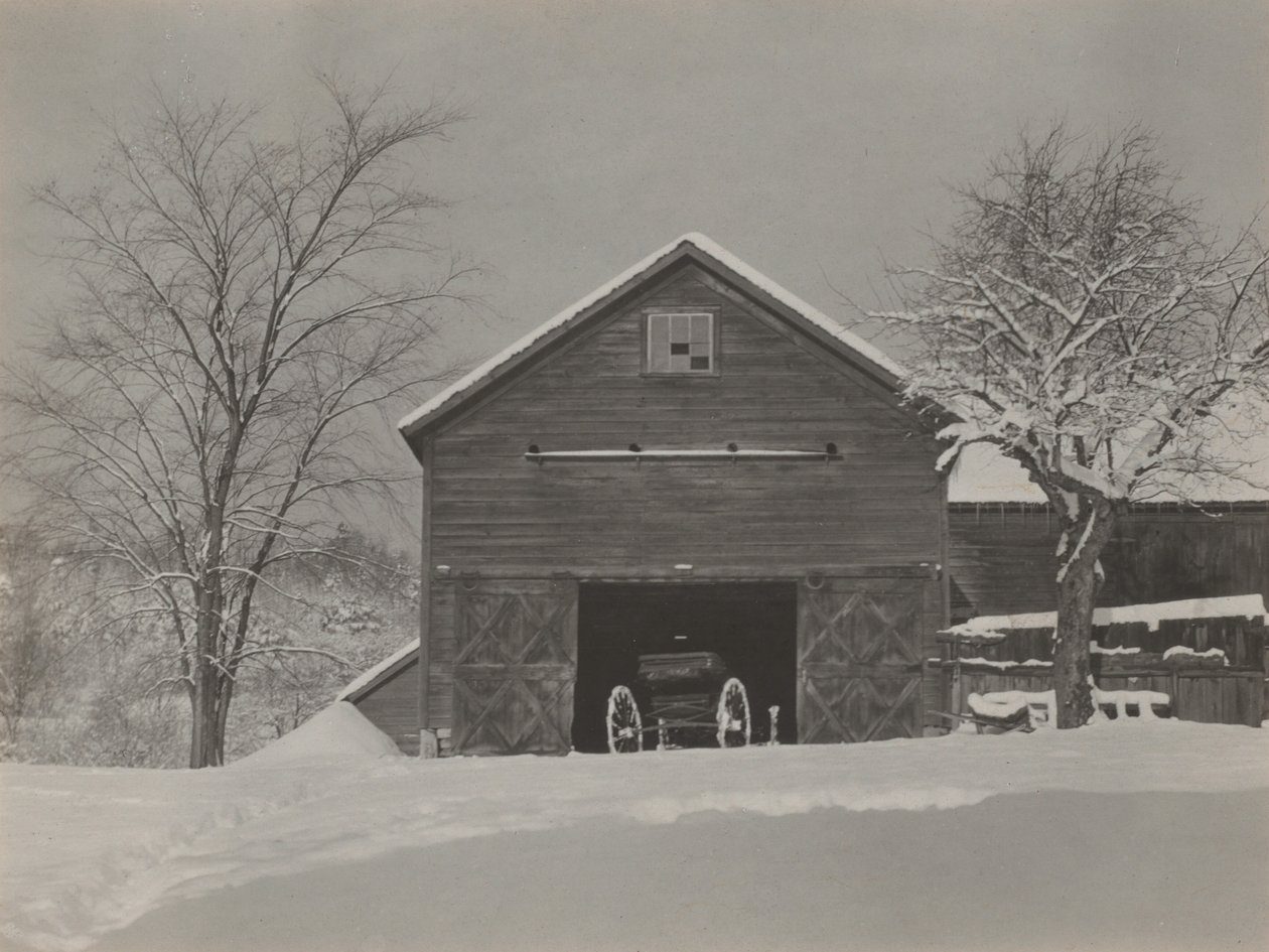 Fienile e neve da Alfred Stieglitz