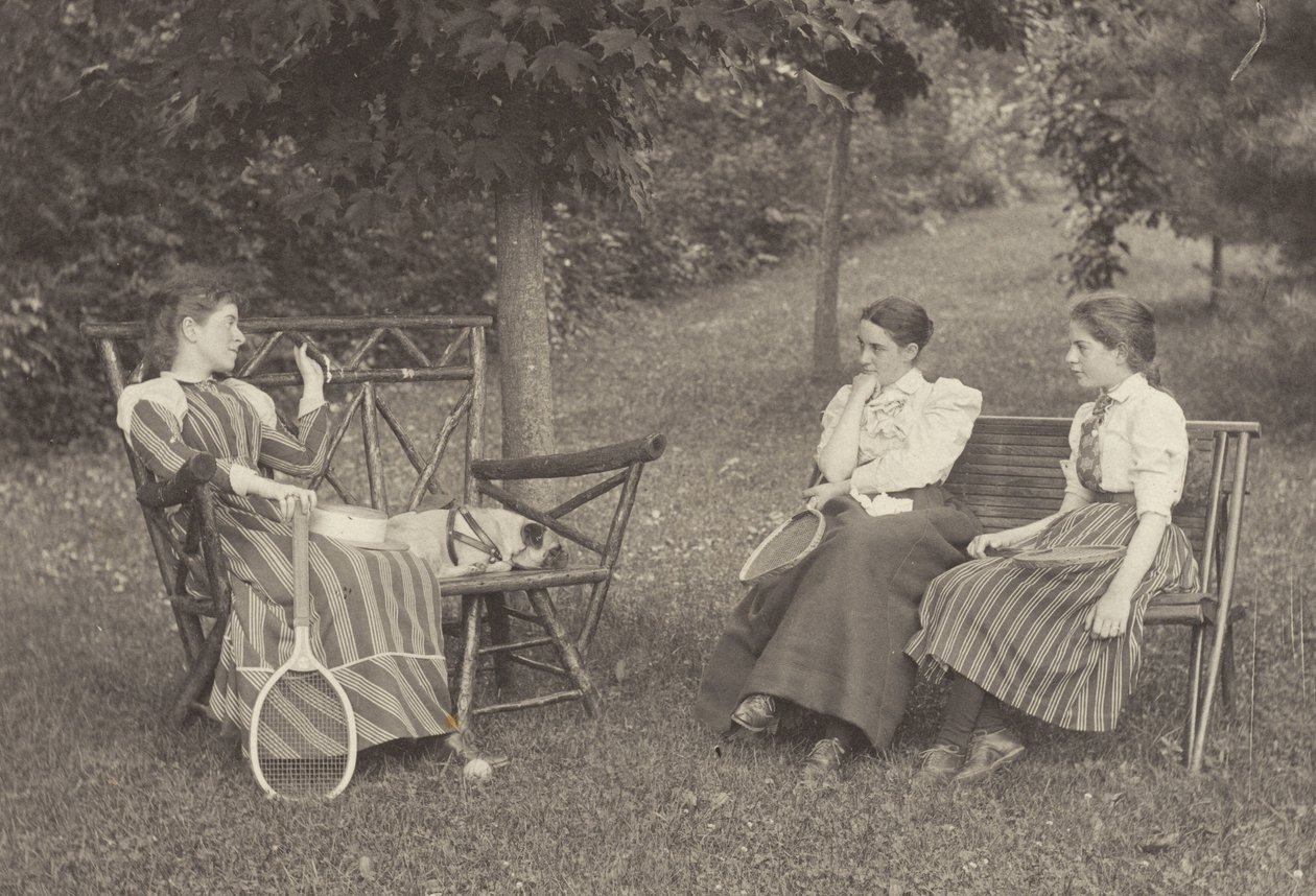 Emmy Obermeyer, Agnes Stieglitz e Flora Small a Oaklawn da Alfred Stieglitz