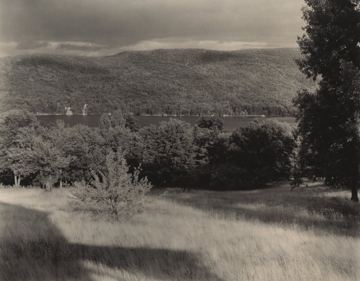 Lake George dalla collina da Alfred Stieglitz
