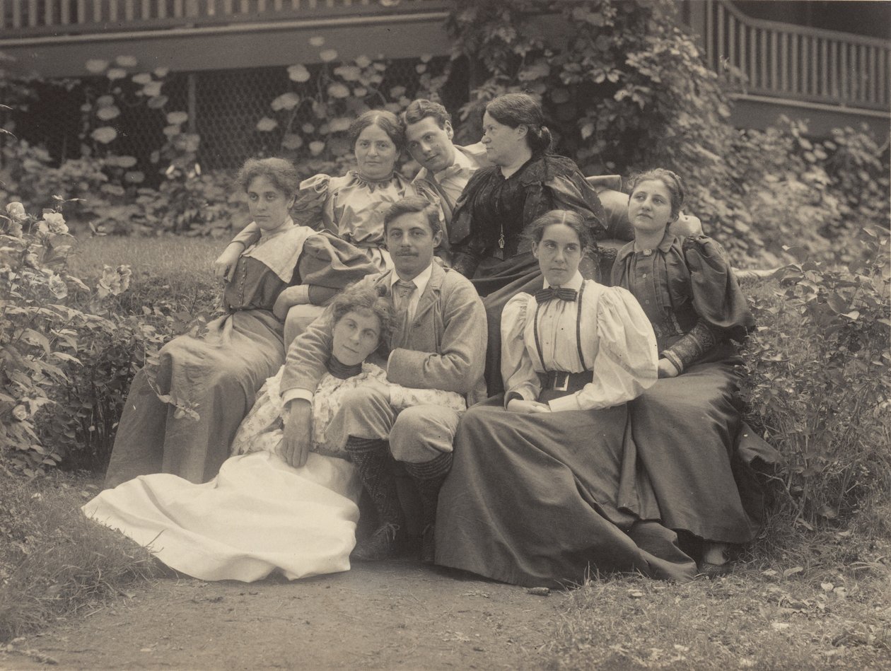Mamma, zia Rosa, Selma, Ag, Emmy, Ralph Bernheim, Hans Wetzler e Minnie Wetzler, Lake George da Alfred Stieglitz