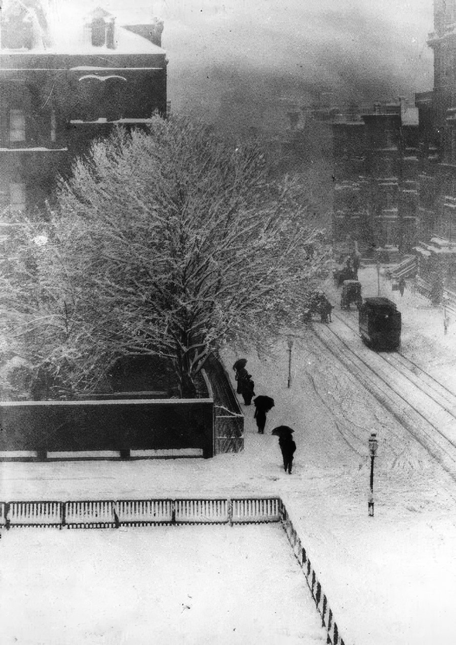 New York, scena di strada / Foto 1907 da Alfred Stieglitz