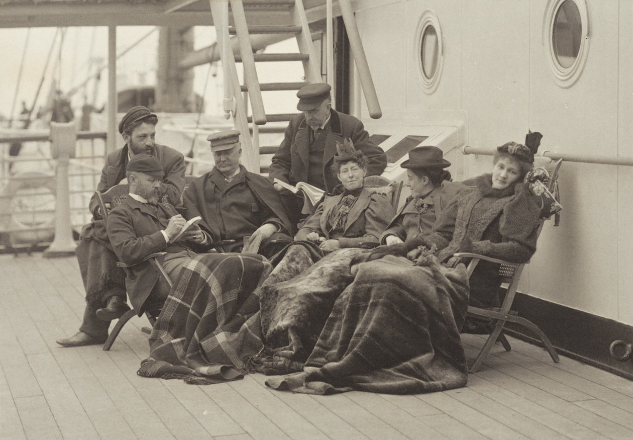 Sime Herrmann, i coniugi Mann, il dottor Brown, il signor McGibbon, la signorina Linthicum ed Emmy — A bordo della Bourgogne dal 5 al 14 maggio 1896 da Alfred Stieglitz