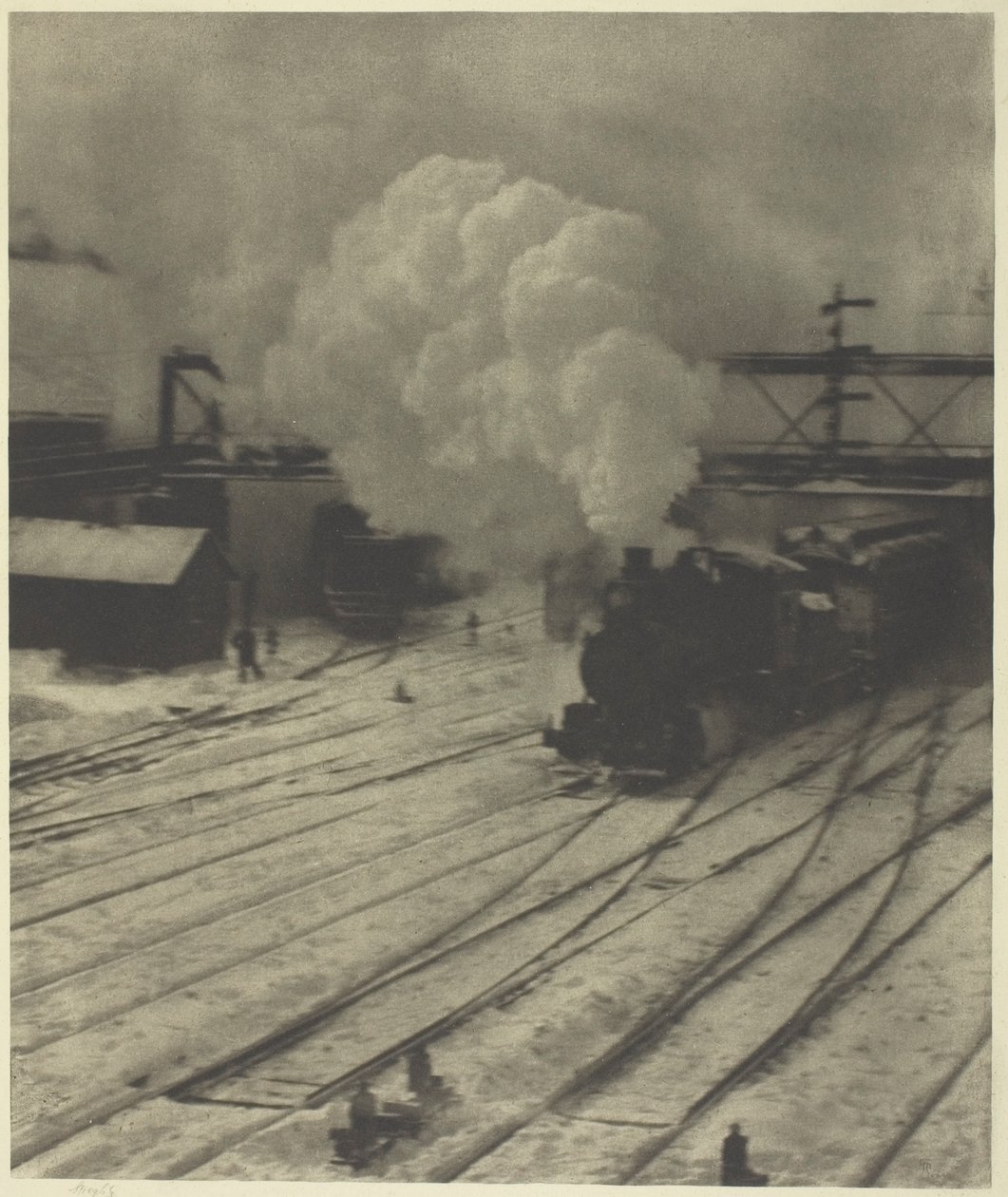 Il cortile della ferrovia, inverno da Alfred Stieglitz