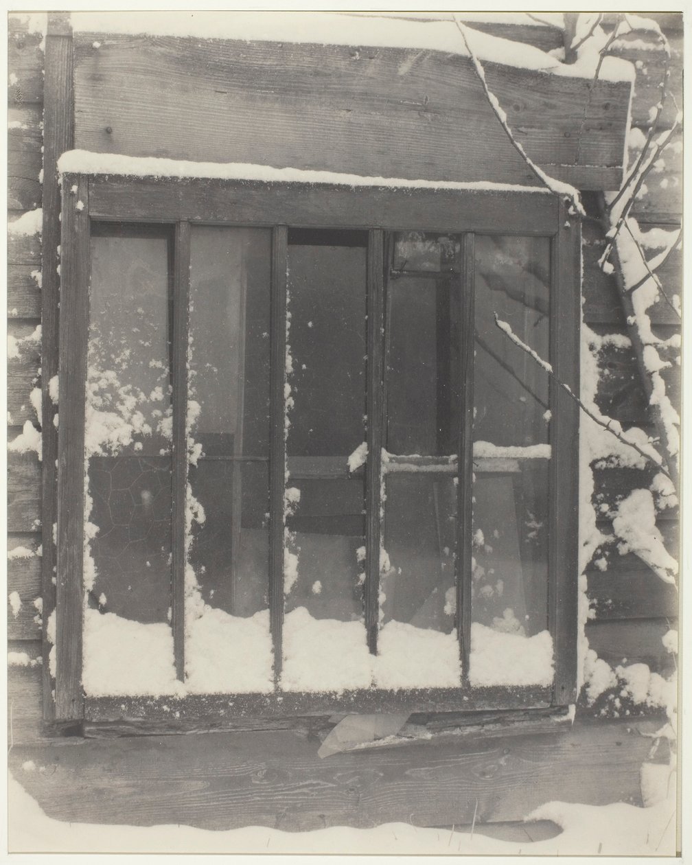Finestra: Legno, Vetro, Neve da Alfred Stieglitz